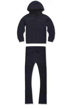 Kids Hoodie Stacked Fleece Bundle (Navy)